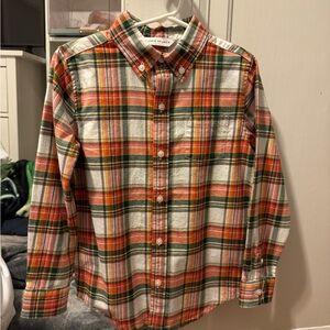 2 NWT Janie and Jack Button Down Plaid Shirts